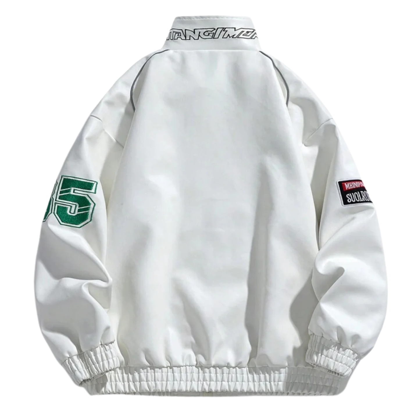 White LAP 85 Leather Racing Jacket