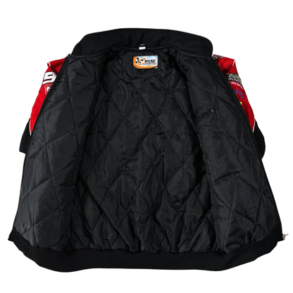 Black Budweiser Vintage Racing Jacket