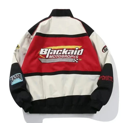 Red Blackaid Vintage Racing Jacket