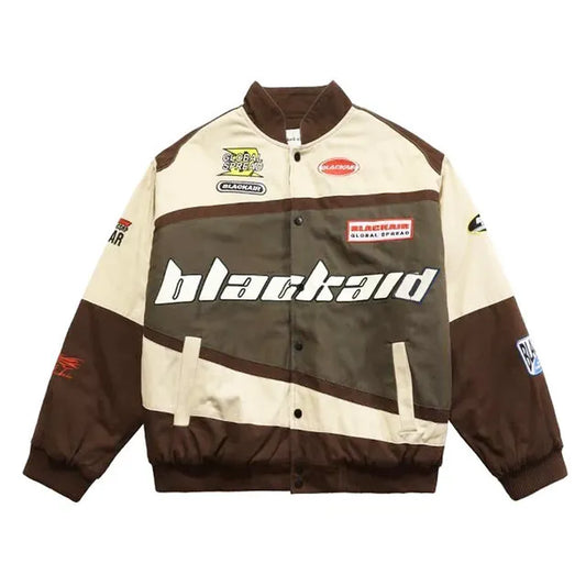 Brown Blackaid Vintage Racing Jacket